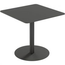Table D'extérieur Cross Carrée 80x80cm H75cm - Plateau Noir