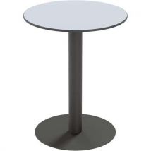 Table D'extérieur Cross Ronde Ø60cm H75cm - Plateau Gris