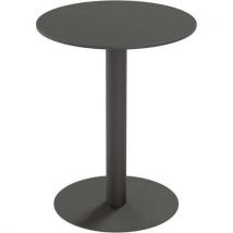 Table D'extérieur Cross Ronde Ø60cm H75cm - Plateau Noir