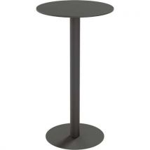 Table D'extérieur Cross Ronde Ø60cm H110cm - Plateau Noir