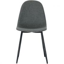 Chaises Must Pied Noir Assise Grise - Paperflow
