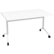 Table De Réunion 140x80x73 Pop-up - Blanc/blanc