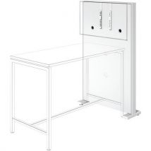 Tv-box Avec Corps Et Portes Blanc; Cadre Et Pieds Blanc