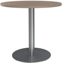 Table De Réunion Ronde 80cm Pied Tulipe Orme/aluminium