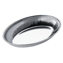 Corbeille À Pain Cannelée En Inox 31x22 Cm