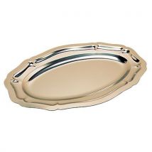 Plat Ovale En Inox 45x30 Cm - Pompadour