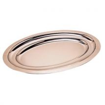 Plat Ovale En Inox 28x20 Cm - Uni-lèger