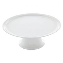 Présentoir à gâteau rond en porcelaine blanc ø32,3 cm - Élégant et durable - Service et conservation des aliments