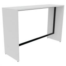 Table Réunion Haute Convy 160x104x50 Cm Blanc/noir
