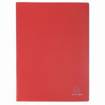 Protège-doc En Pp 5/10e Opak Poch. Cristal 40 Vues -rouge