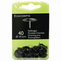 Boîte De 40 Punaises - H De Pointe 7mm -10mm De Diam-noir