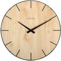 Horloge Murale Design Edge Wood Dome - Nextime