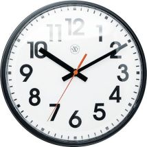 NeXtime - Horloge murale design Peter - Ronde Ø 260mm Noir - Style Moderne