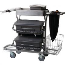 Compact Cleaning Trolley Plus 40 Cm Grise