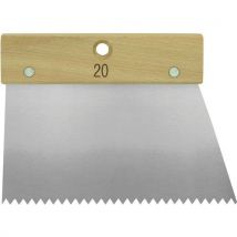 Spatule Colle Manche Bois Dents Larges Pointues 20 Cm 7x5mm