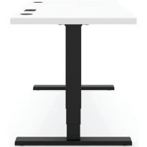 Bureau Premium Réglable Elements Solid 1600 - Gris - Blanc