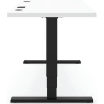 Bureau Premium Réglable Elements Solid 1800 - Gris - Blanc