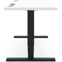 Bureau Elements Solid 1600 Avec Chargeur Qi - Noir