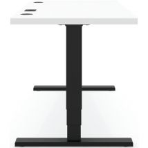 Bureau Elements Solid 1600 Avec Chargeur Qi - Blanc - Noir