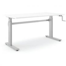 Bureau Réglable Aluforce Pro 110 Hc - 1600x800mm - Blanc