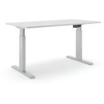 Bureau Réglable Aluforce Pro 140 M - 160x80cm - Argent Gris