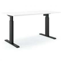 Bureau Réglable Aluforce Pro 140 M - 200x80cm - Noir Blanc