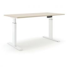 Bureau Réglable Aluforce Pro 140 M - 200x80cm - Blanc Chêne