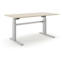 Bureau Réglable Aluforce Pro 250 M - 200x80cm - Chêne