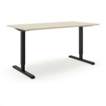 Bureau Réglable En Hauteur Steelforce Pro 300 - Noir - Chêne