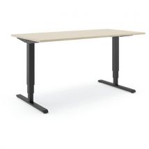 Bureau Réglable En Hauteur Steelforce Pro 400 - Noir - Chêne