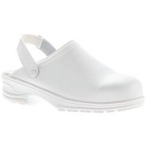 Sabot De Sécurité En Cuir Blanc Pointure 45