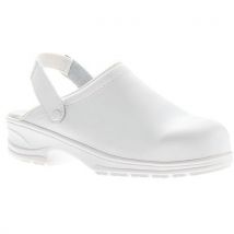 Sabot De Sécurité En Cuir Blanc Pointure 48