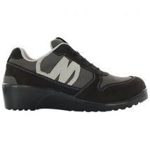 Chaussure Séurité Femme À Talon Compensé Noire Et Grise T41