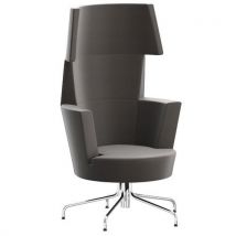 Fauteuil Pivotant Haut Dossier Loggia Tissu M1 Anthr.