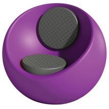 Fauteuil Rondo Violet Ral 4008 - Assise/dossier Gris Quartz Ral 7039