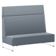 Chauffeuse Droite Haut Dossier Loggia Tissu M1 Gris Clair