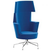 Fauteuil Pivotant Haut Dossier Loggia Tissu M1 Bleu
