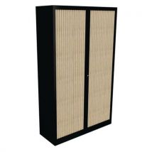 Armoire À Rideaux Classif 198x120cm Noir/chêne Fil