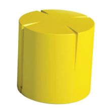 Pouf Connexio Rond 45 Cm - Jaune Ral 1016