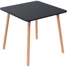 Table Restauration Palomba Carre 80x80 Cm - Plateau Noir