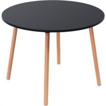 Table Restauration Palomba Ronde 100 Cm - Plateau Noir