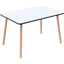 Table Restauration Palomba Rectangle 80x120cm Plateau Blanc