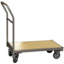 Chariot 250 Kg 850x500 Mm Dossier Amovible Roues Ø 125mm