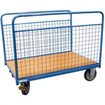 Chariot 500 Kg 1000x700 Mm Tapis 2 Ridelles Grillagées