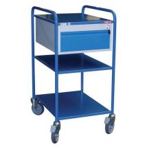 Servante Fimm 250 Kg 3 Plateaux 635x470 Mm Tôle 1 Tiroir
