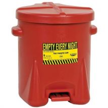 Bidons Pour Déchets Poly 55.9x45.8cm 7.3 Kg Rouge_93fl