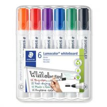 Pochette 6 Marqueurs Pointe Ogive Assortis Staedtler