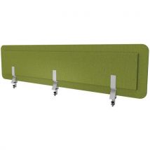 Ecran Acoustique L160 Vert Chartreux 3 Pinces Bureau Seul