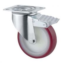 Roulettes Ø 100 Polyuréthane Avec Frein