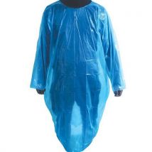 Protection Contre La Pluie Jetable/poncho 002 Mm 118x80 Cm Lot De 50 Pcs